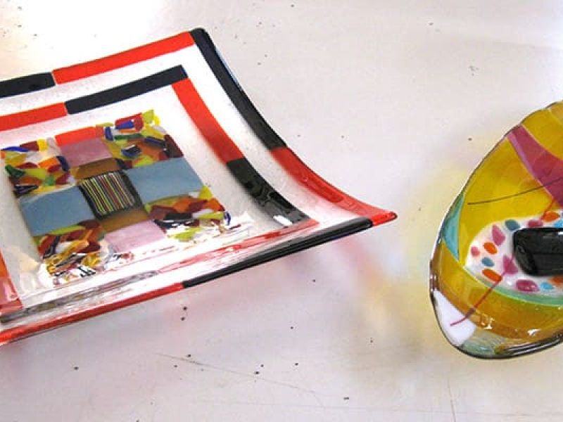 Fusing Glasschalen vom Kurs Pressbaum bei Wien