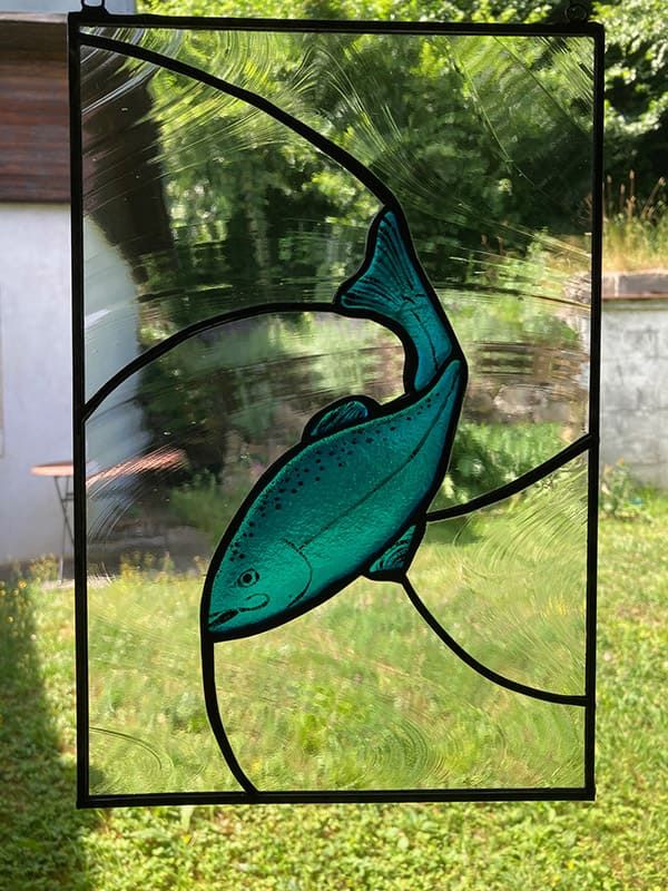 Fisch Glasmalerei Fenster Tiffany Fusing